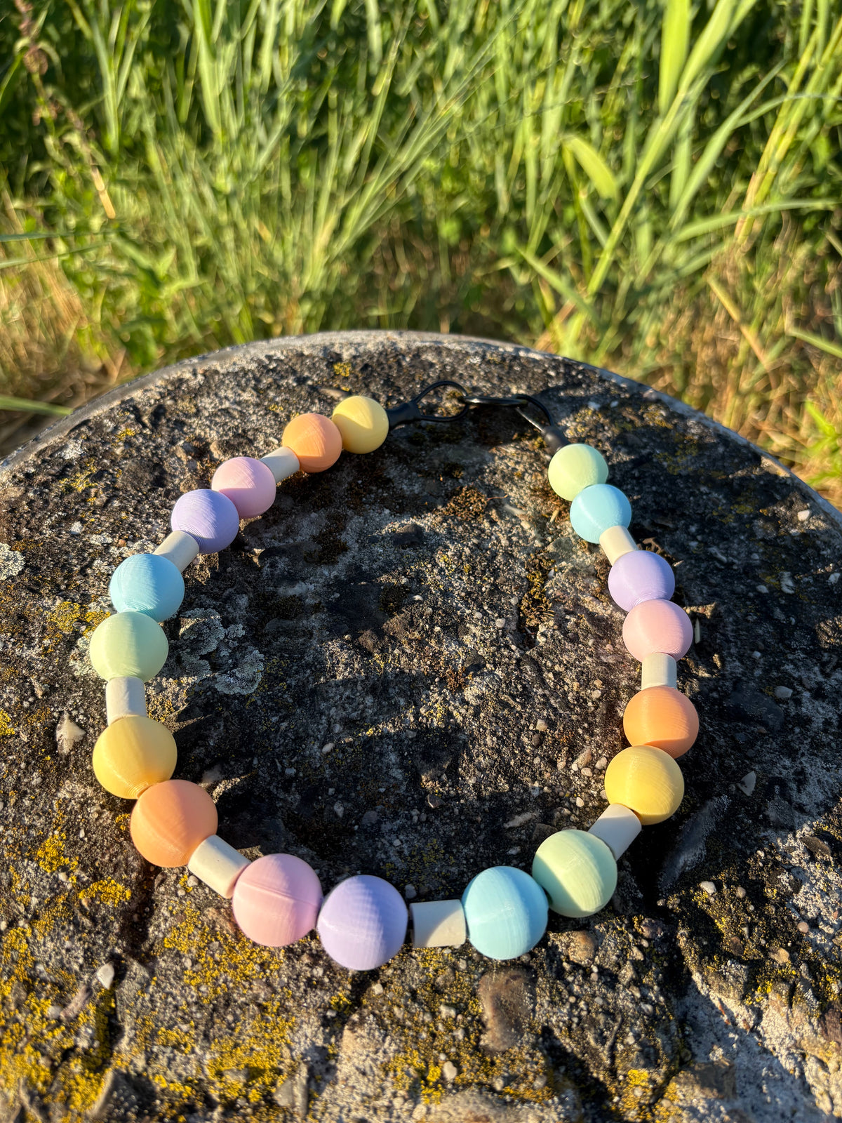 🐾 PawPearl Slip-On Parelketting - Pastel Collection