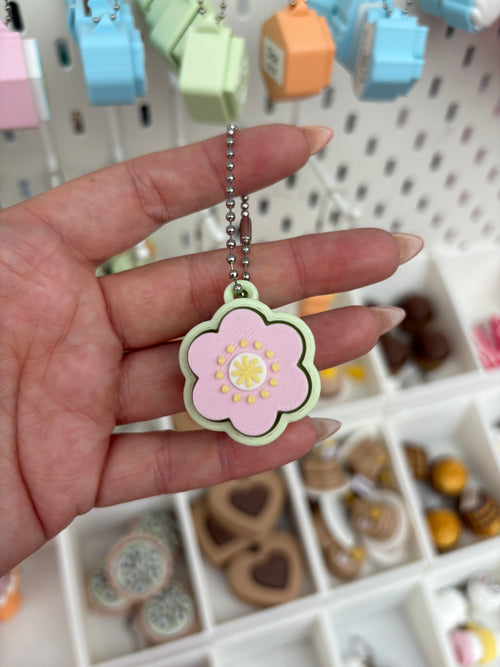 Bloem Clicker – 3D Geprinte Fidget Sleutelhanger 🌼