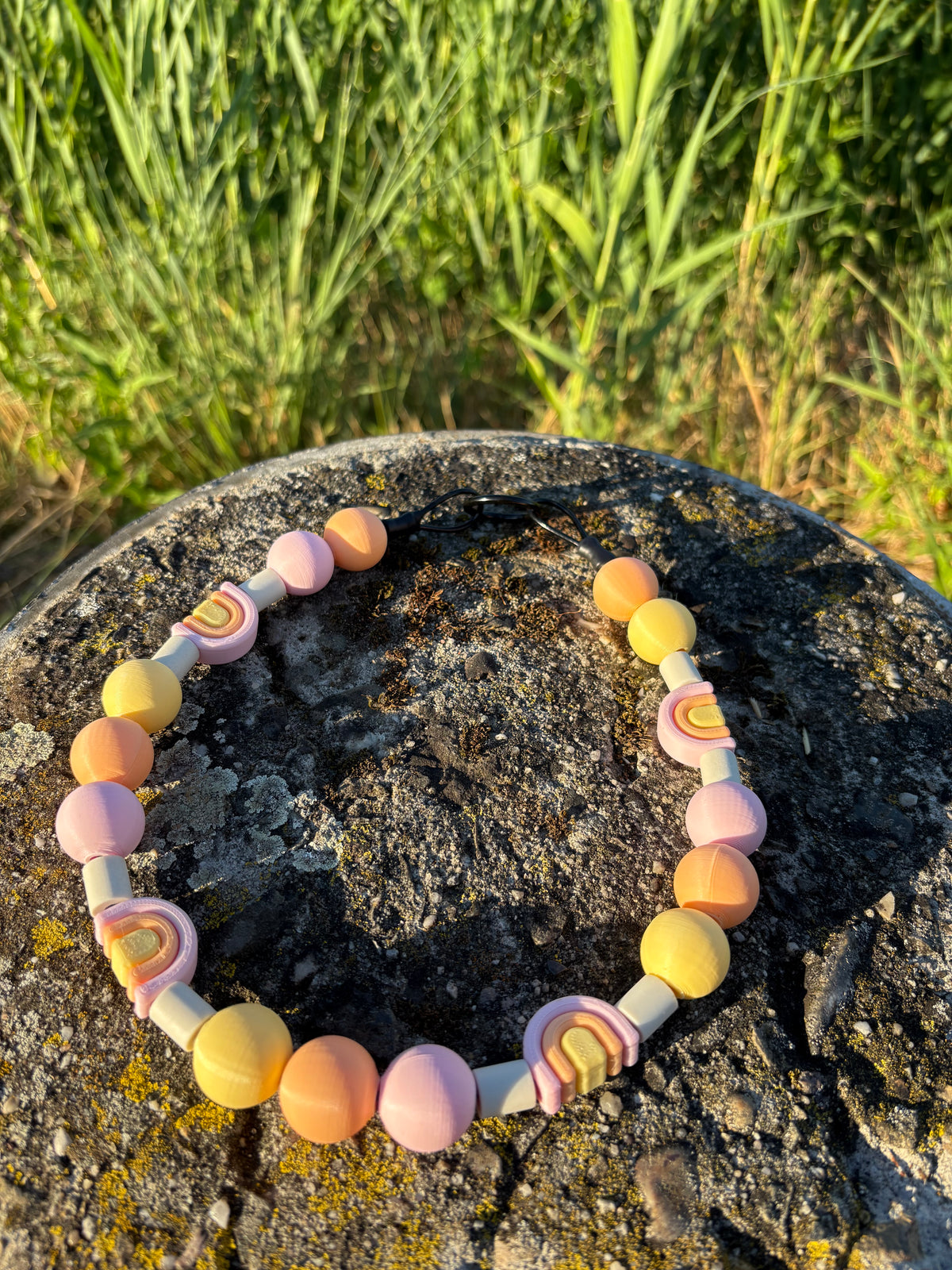 🌈 PawPearls Slip-On Parelketting -  Rainbow Collection