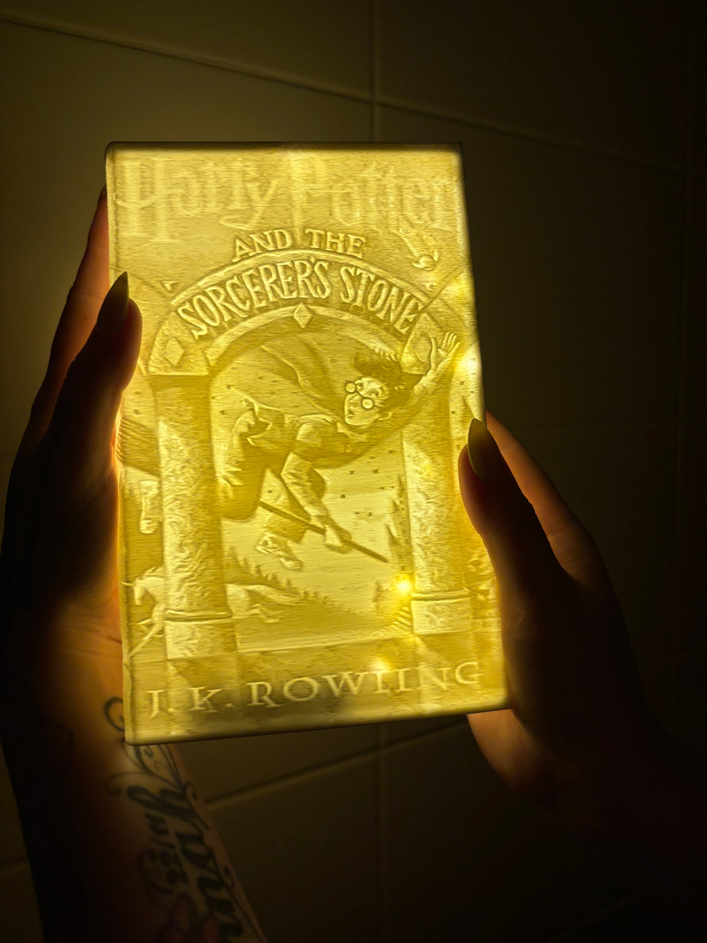 Harry Potter Lithophane Boekenlamp – Harry Potter and the Philosopher's Stone