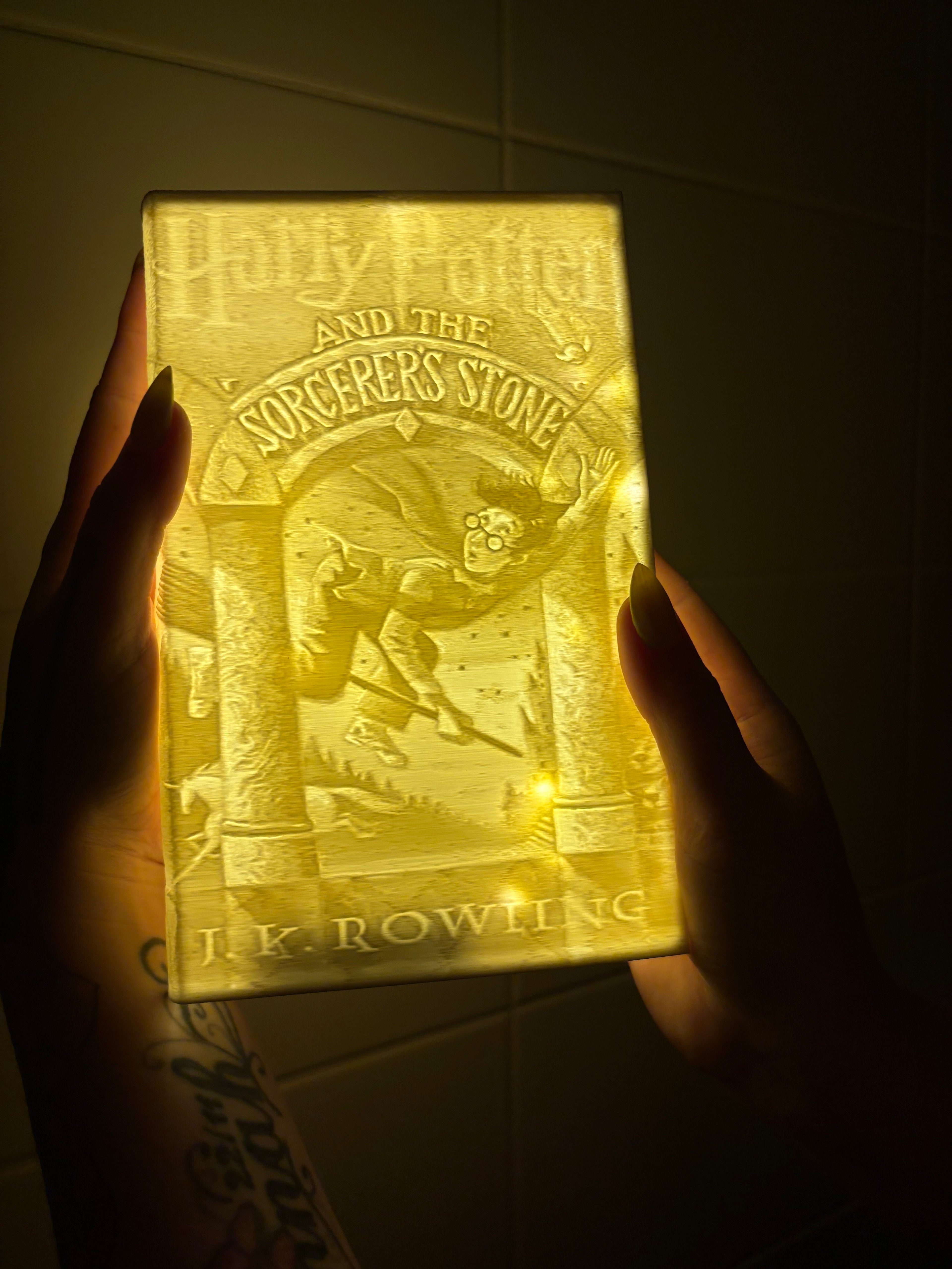 Harry Potter Lithophane Boekenlamp – Harry Potter and the Philosopher's Stone