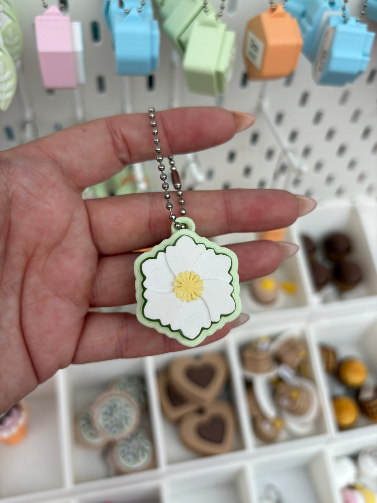 Bloem Clicker – 3D Geprinte Fidget Sleutelhanger 🌼