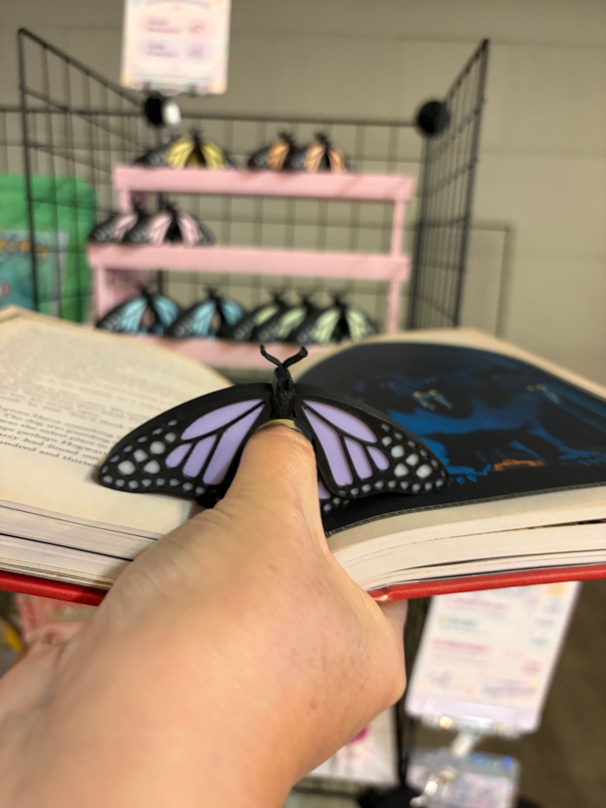 🦋 Pastel Butterfly – Bladwijzer & Boekenopener