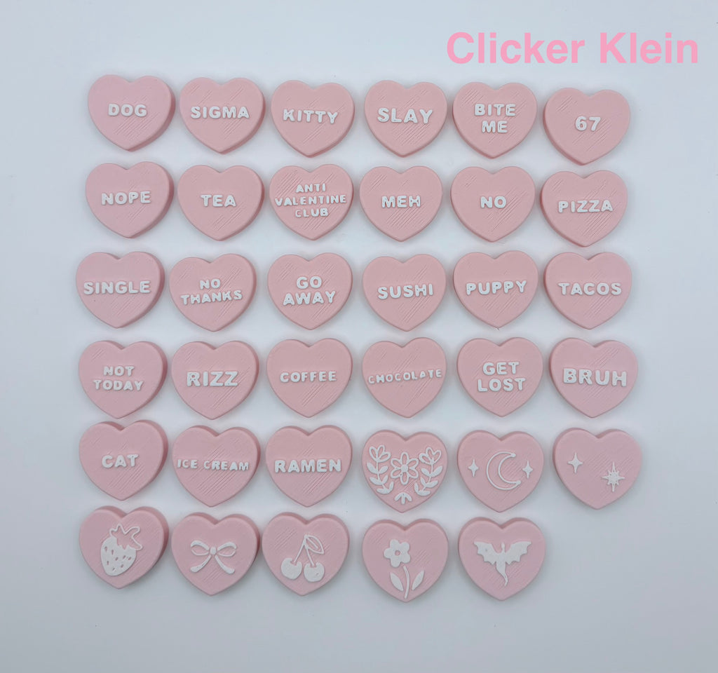 ❤️ Gepersonaliseerde Hart Clicker – Kies jouw design & kleur!