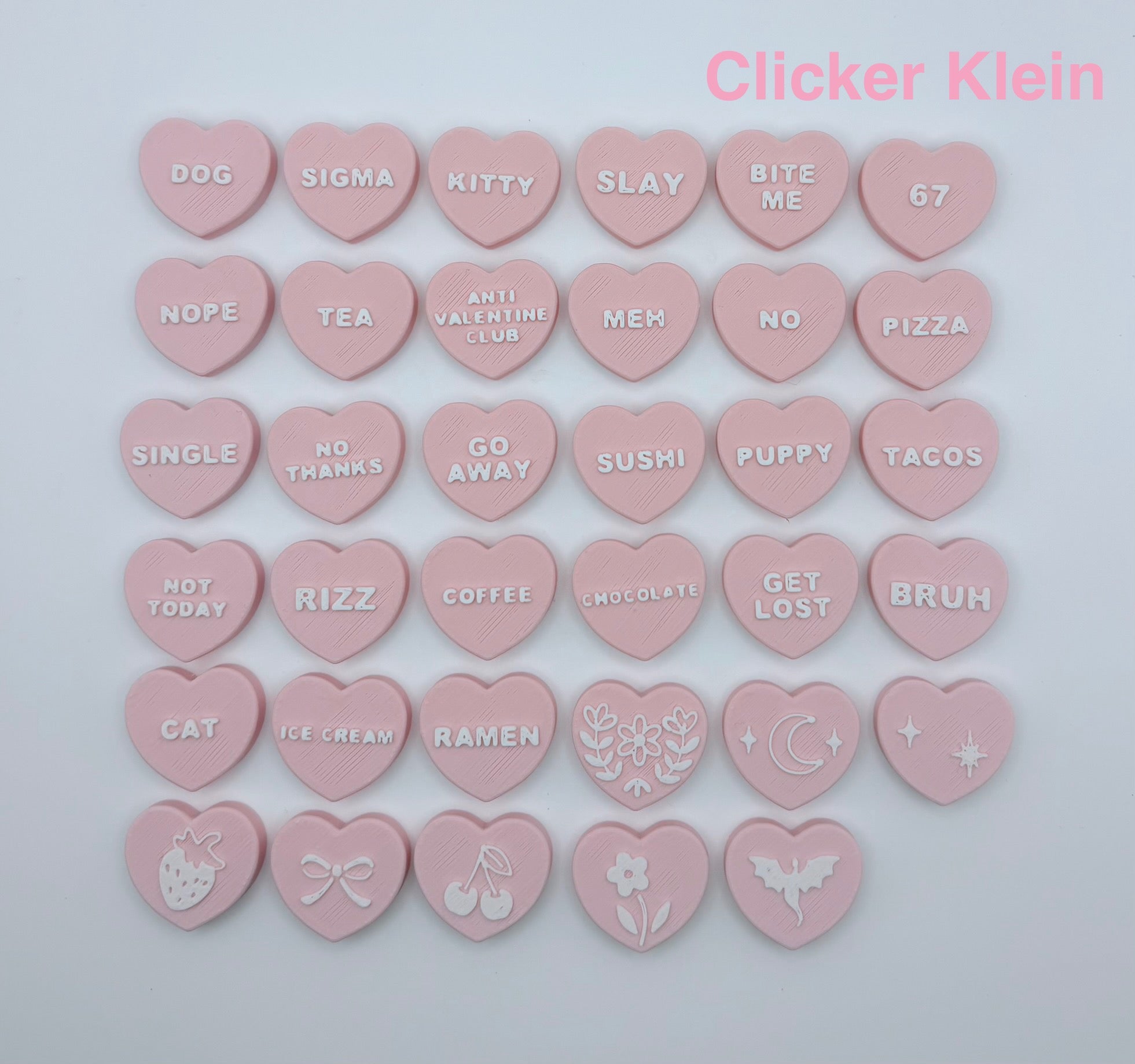❤️ Gepersonaliseerde Hart Clicker – Kies jouw design & kleur!
