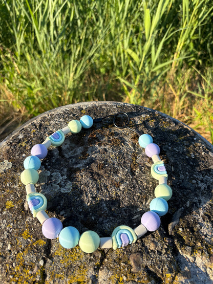 🌈 PawPearls Slip-On Parelketting -  Rainbow Collection