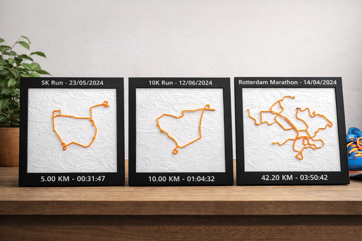 Gepersonaliseerde 3D Run Map – Jouw Route in Reliëf 🏃