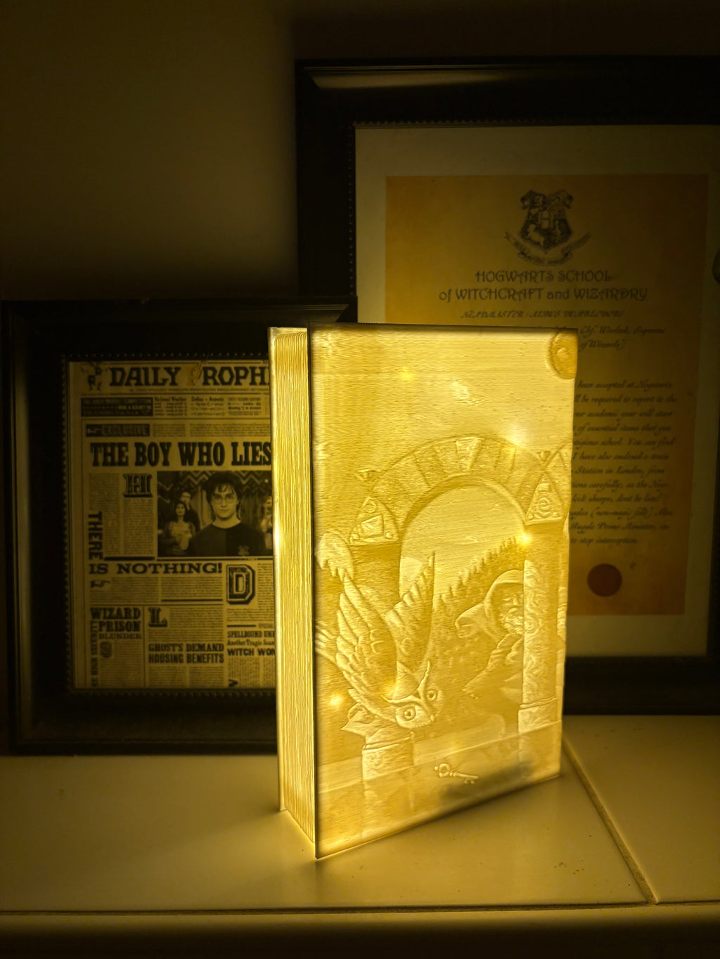 Harry Potter Lithophane Boekenlamp – Harry Potter and the Philosopher's Stone