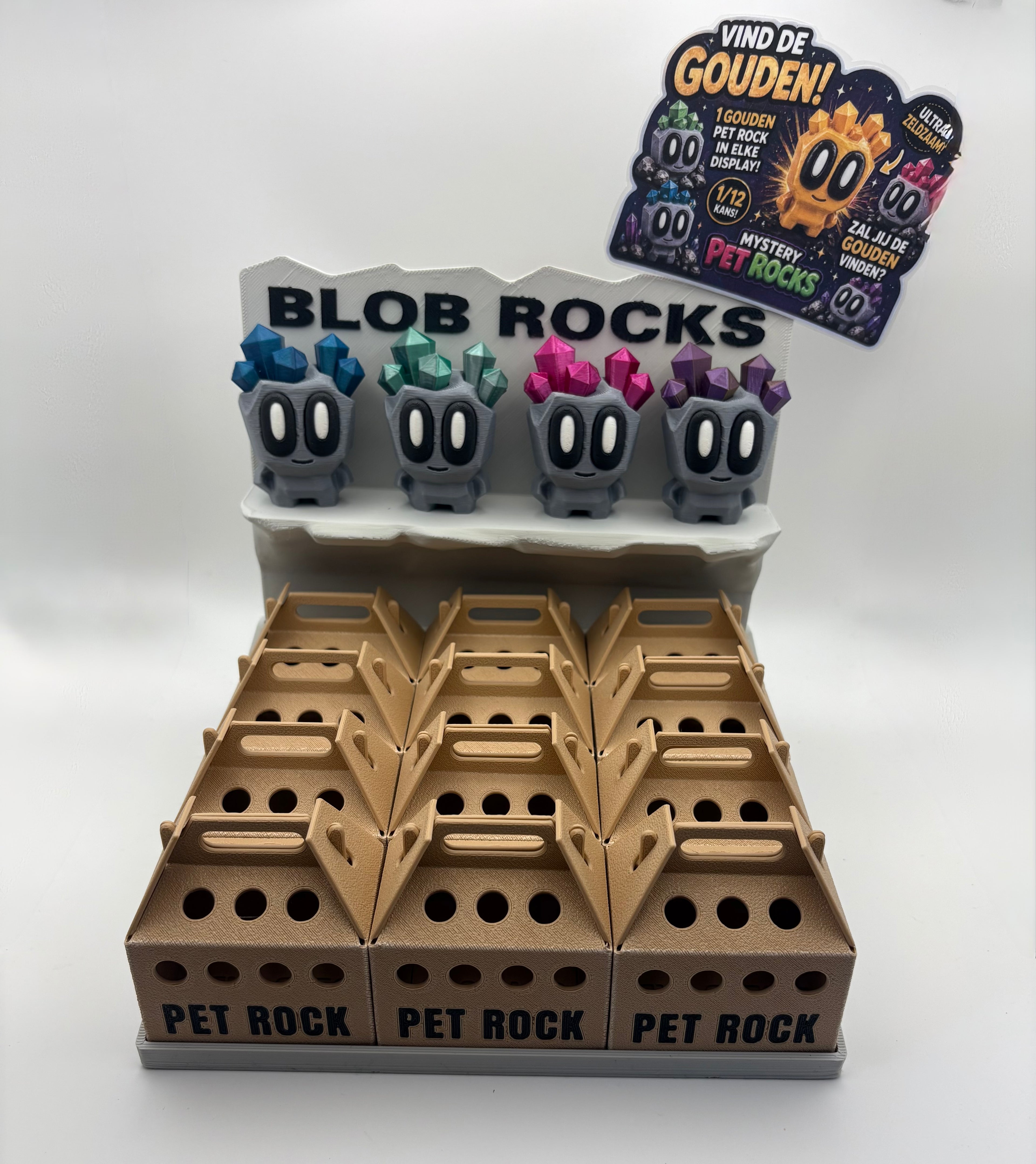 🎁 Mystery Pet Rock – Kristal edition -  Collect Them All!