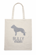 🐶✨ Bully Mom Canvas Tas – met glitter opdruk ✨🐶