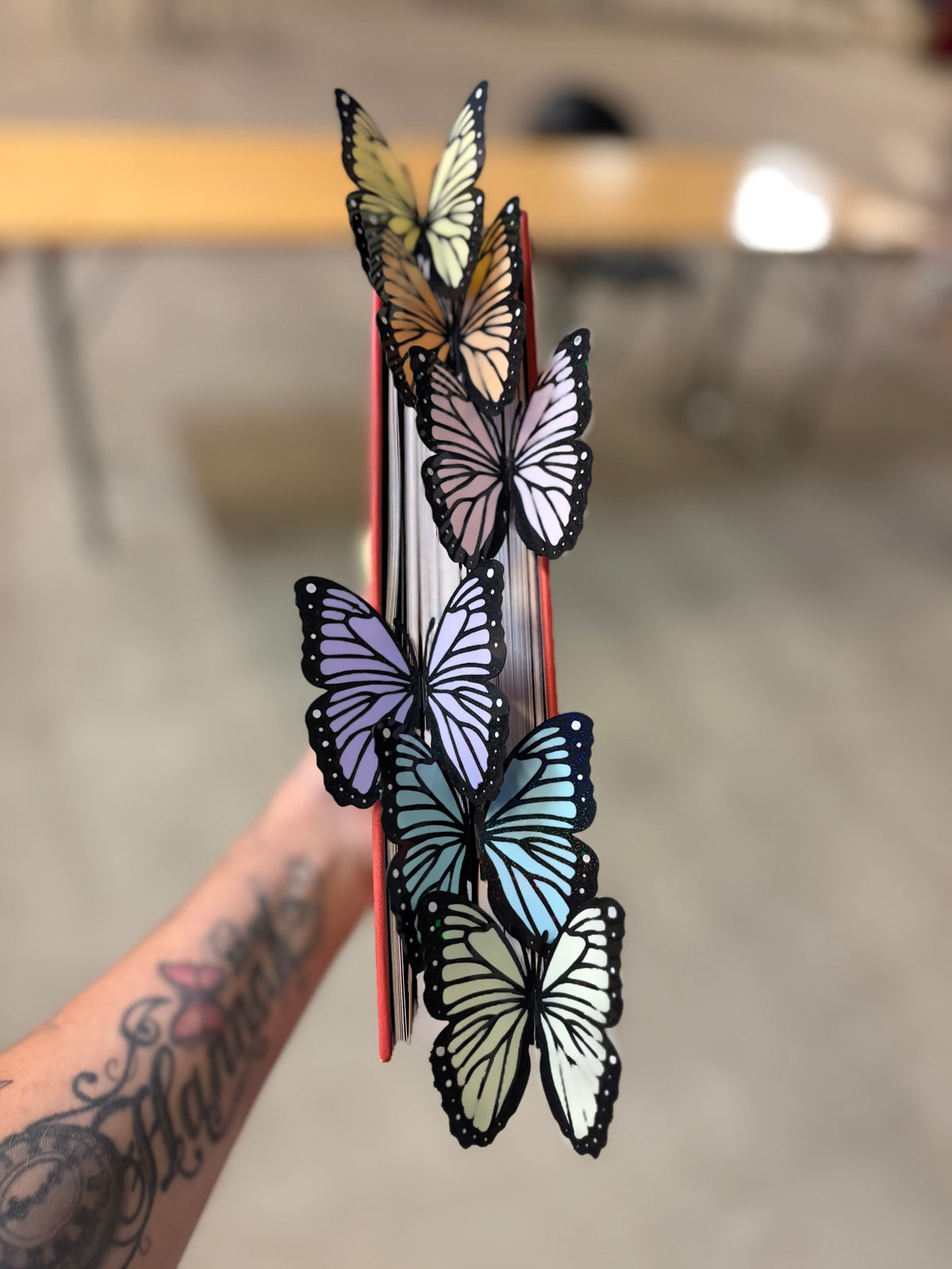 🦋 Pastel Butterfly – Bladwijzer & Boekenopener