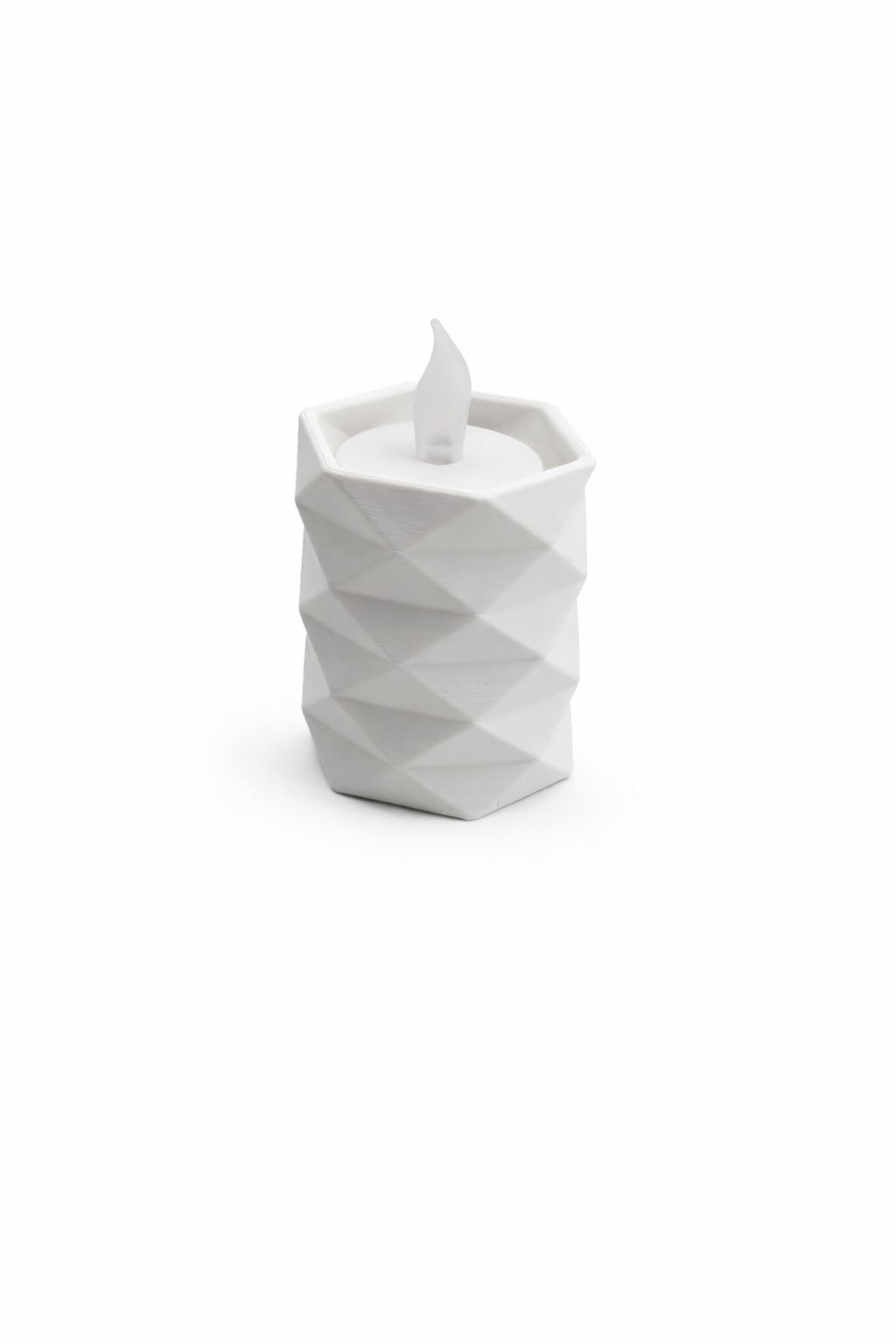 Geometrische LED Theelichthouder – 3D Geprint