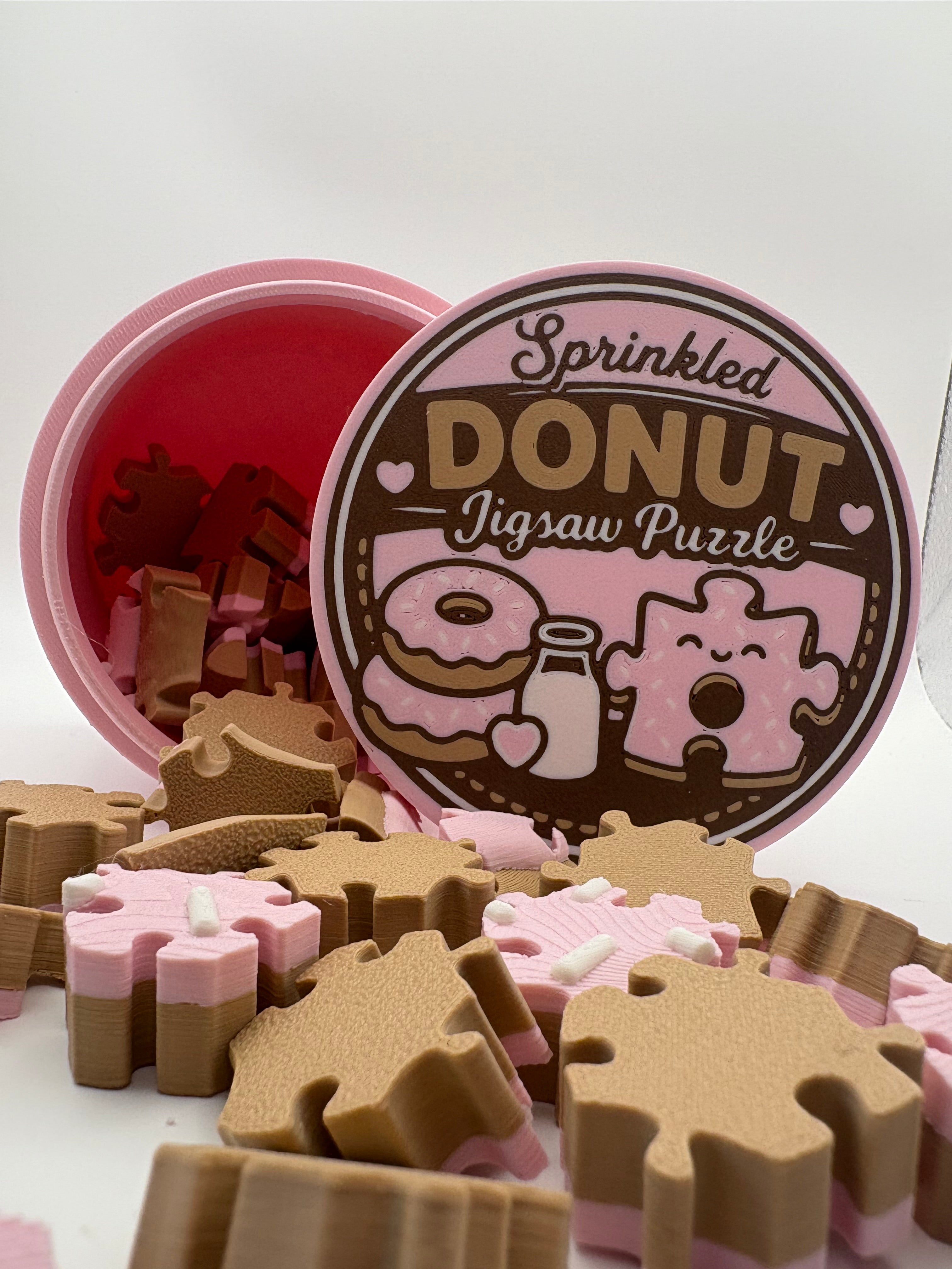 🍪🍩 Realistische Puzzel Treats – Cookie & Donut Puzzel in Potje
