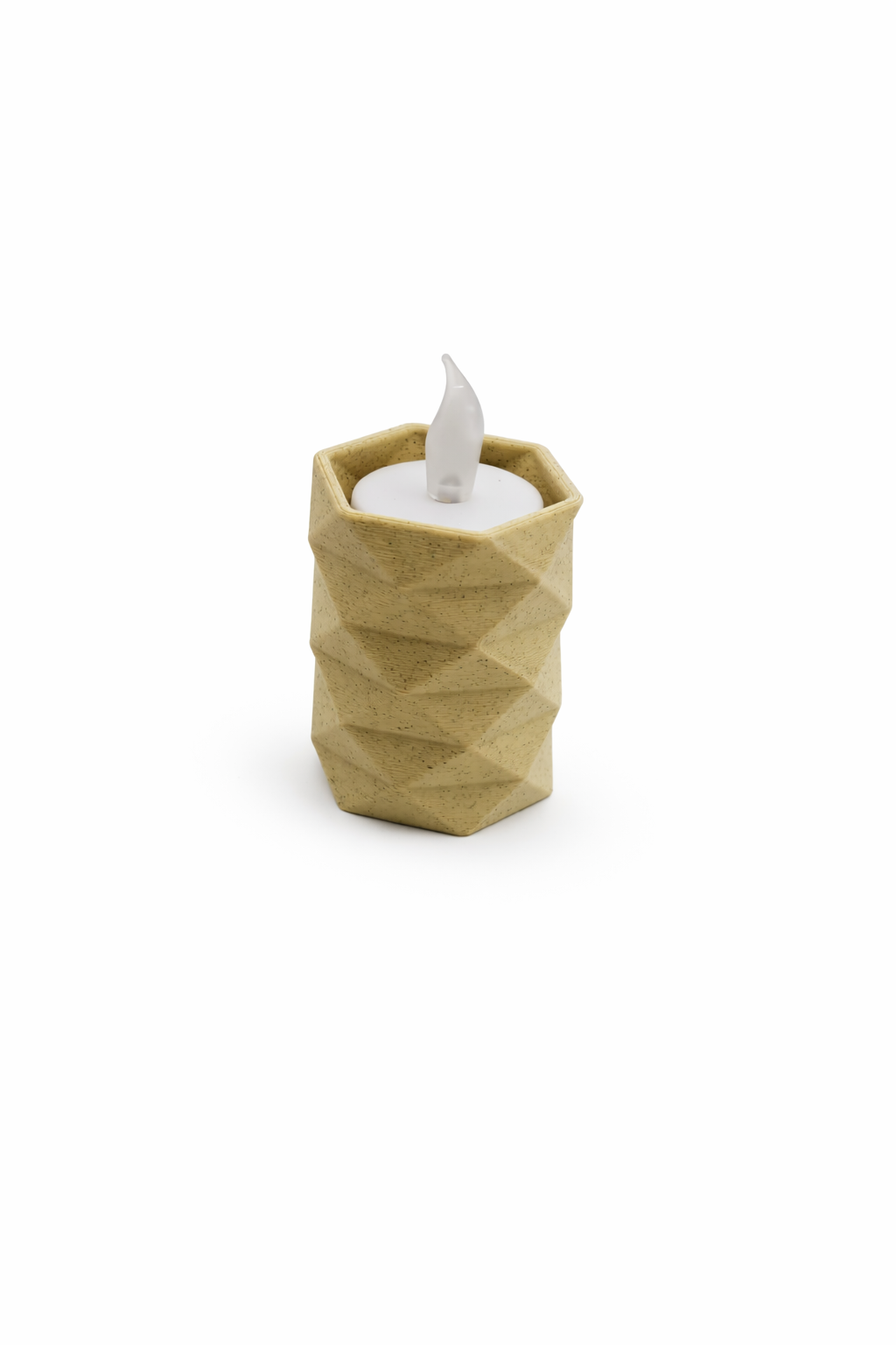 Geometrische LED Theelichthouder – 3D Geprint