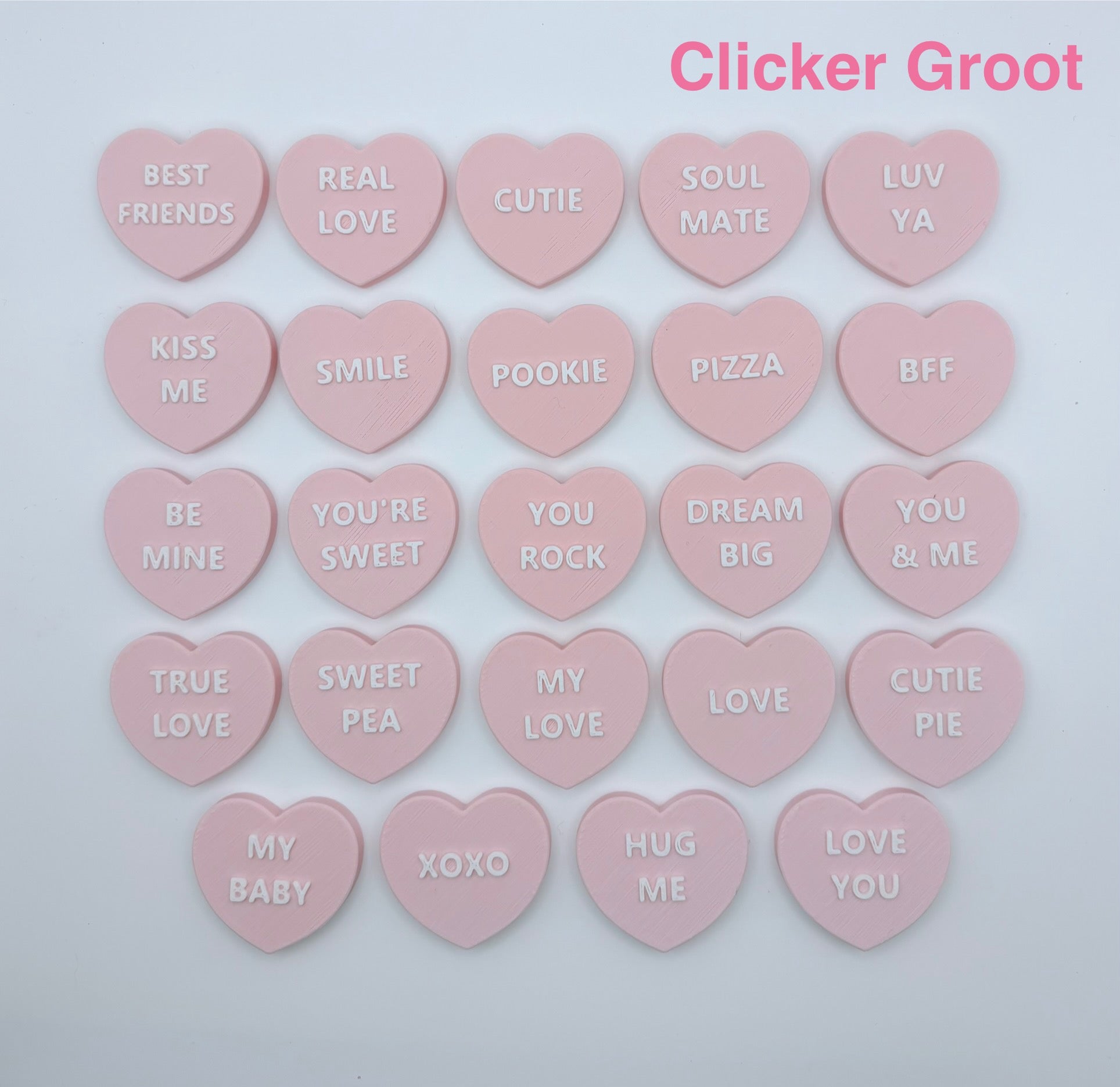 ❤️ Gepersonaliseerde Hart Clicker – Kies jouw design & kleur!
