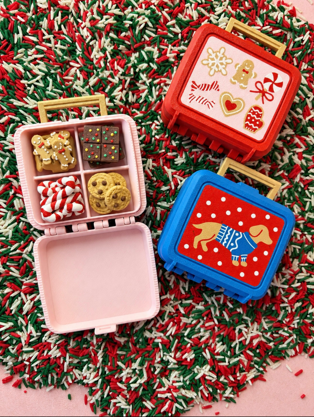 🎄 Kerst Lunchbox Clickers – een doosje vol klikplezier!