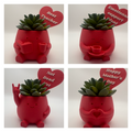 Desk Buddy 🌿💛 – 3D Geprint Bloempotje met Plantprikker