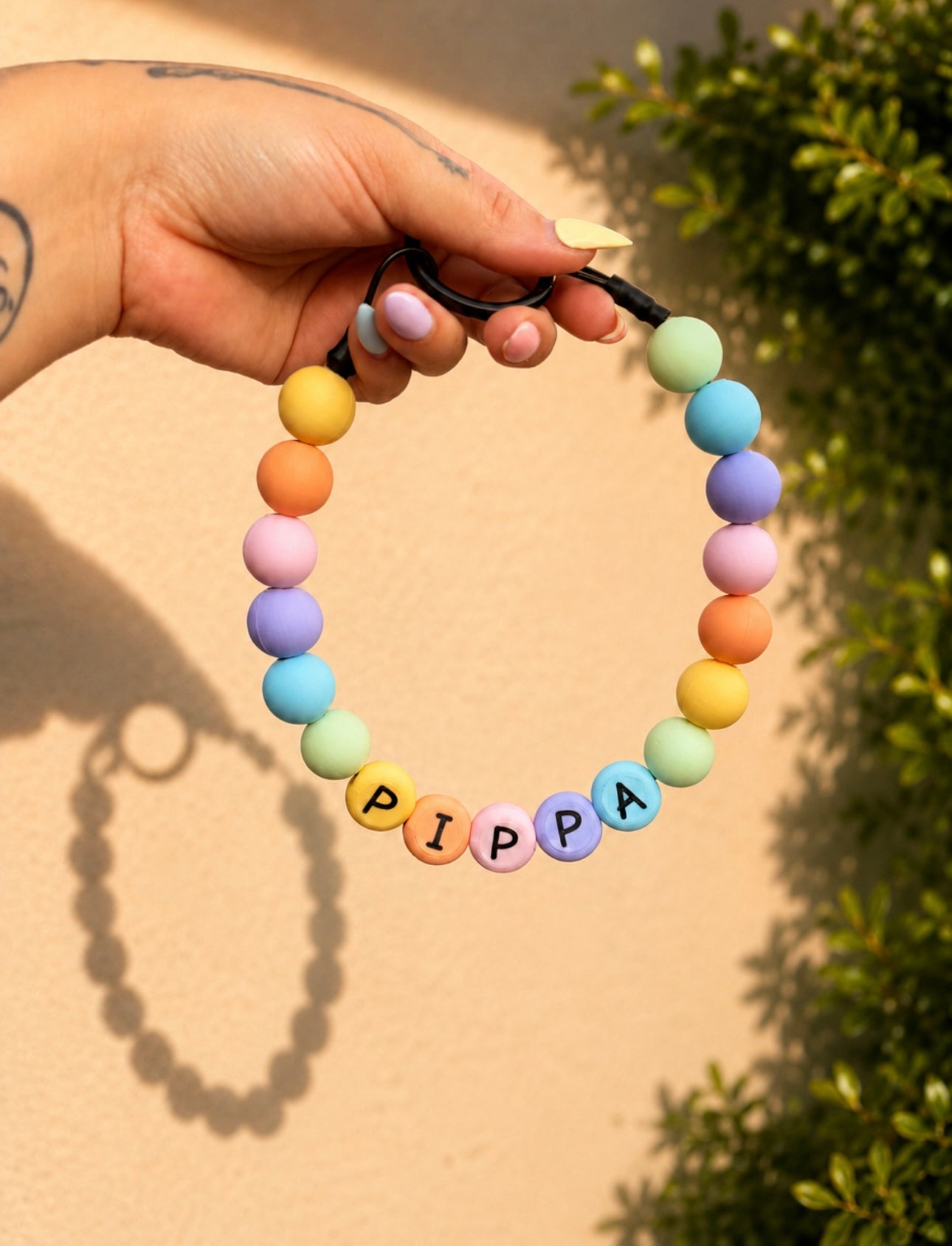 🐾 PawPearl Slip-On Parelketting - Pastel Collection