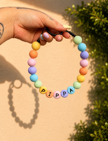 🐾 PawPearl Slip-On Parelketting - Pastel Collection