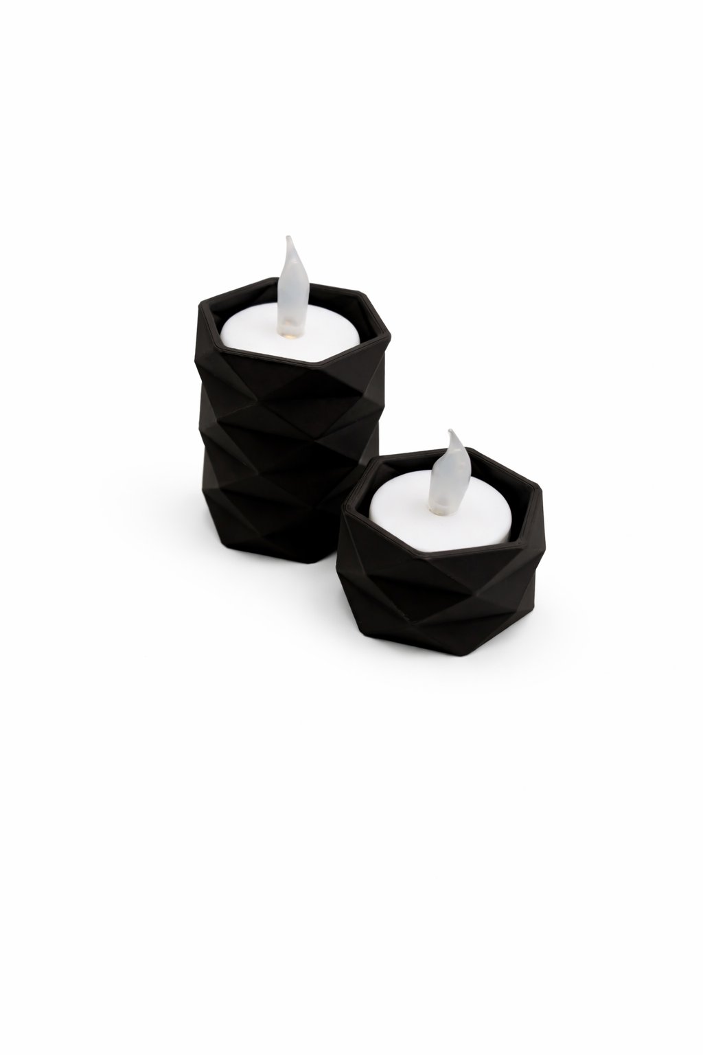 Geometrische LED Theelichthouder – 3D Geprint