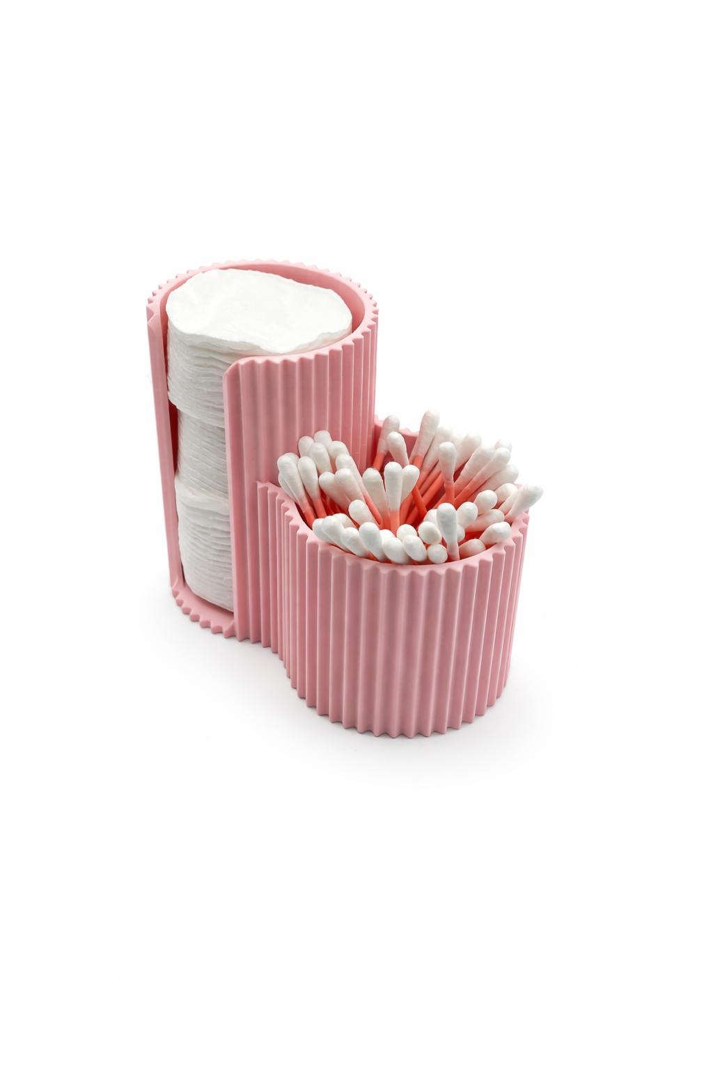 Wattenschijfjes & Oorstokjes Houder – 3D Geprint