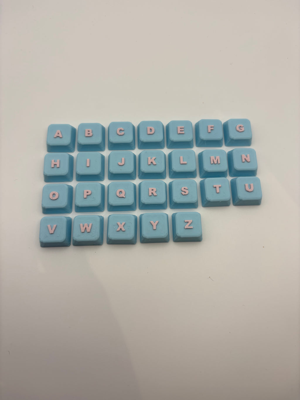 🧩 Gepersonaliseerde Keyboard Fidget – Mix & Match Pastel Collectie