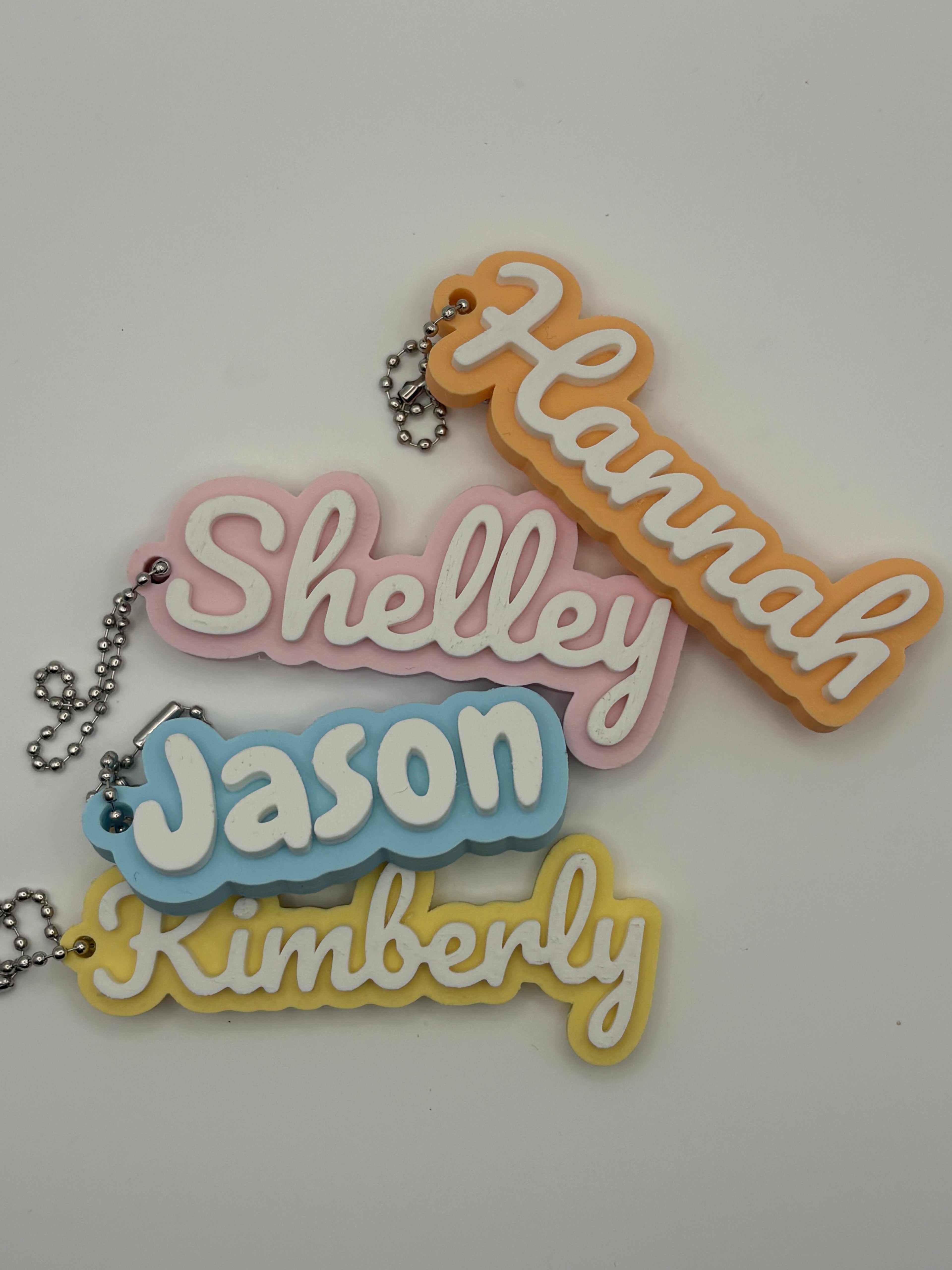 Gepersonaliseerde 3D Naamsleutelhanger ✨