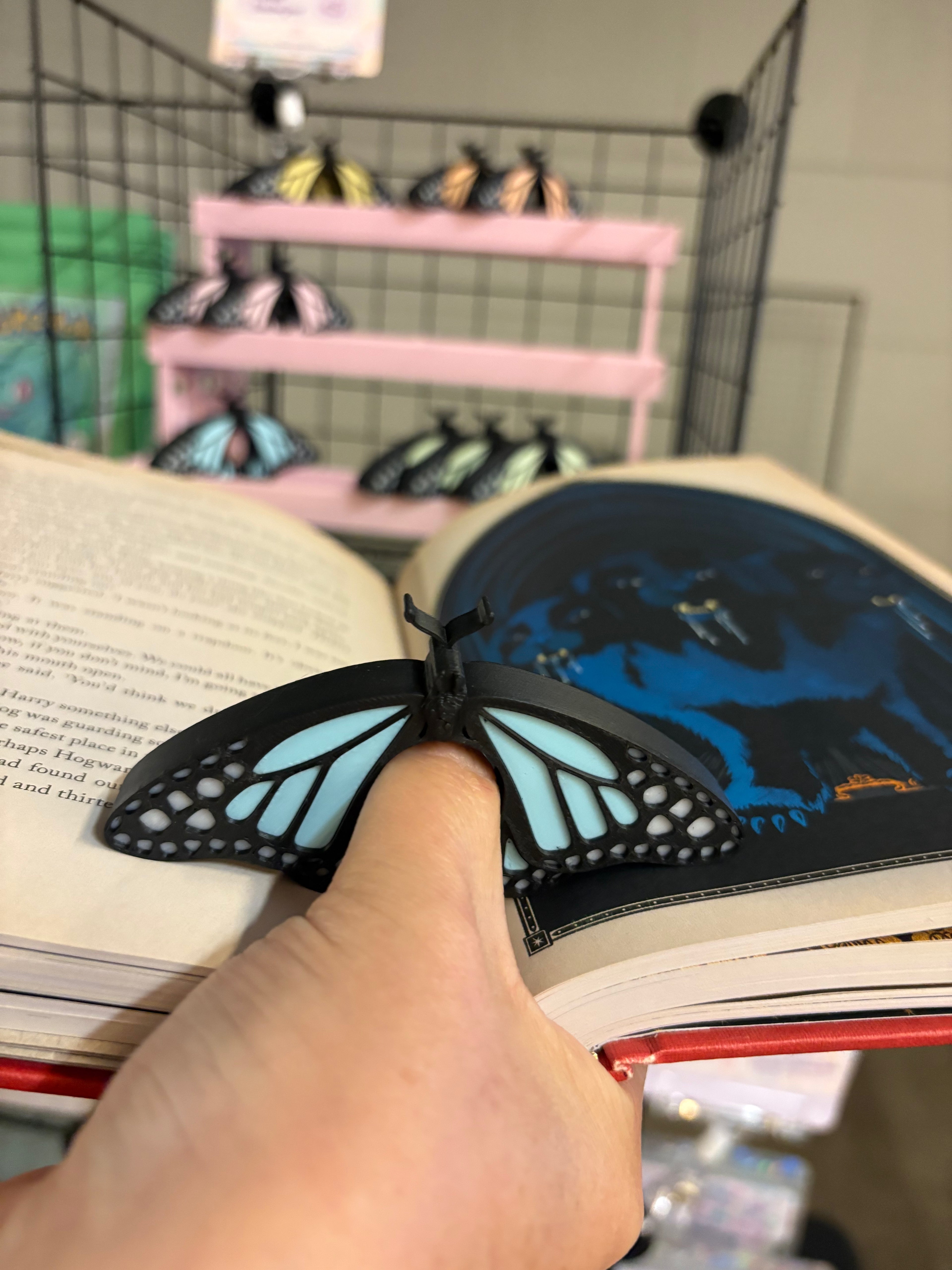🦋 Pastel Butterfly – Bladwijzer & Boekenopener