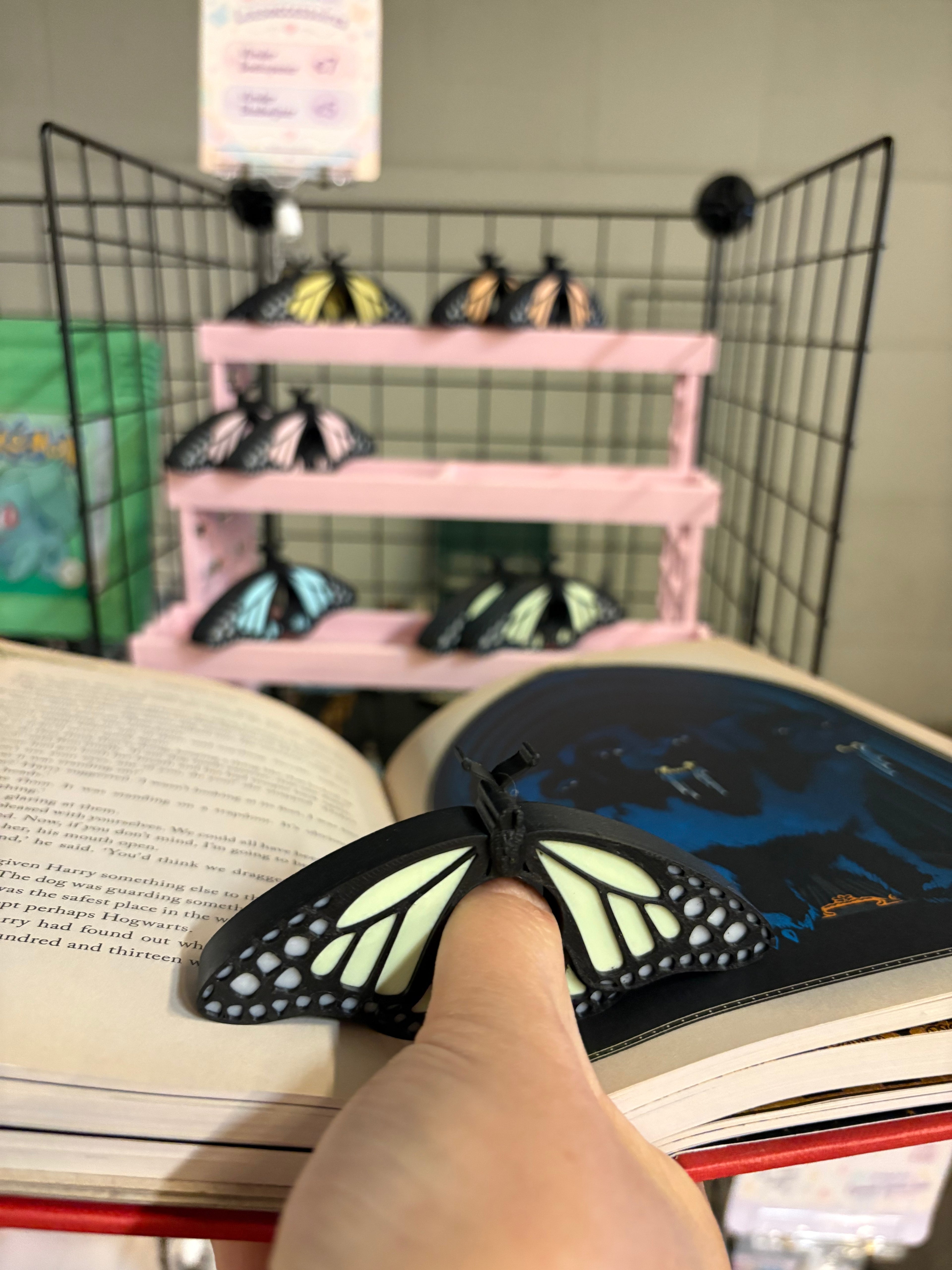 🦋 Pastel Butterfly – Bladwijzer & Boekenopener