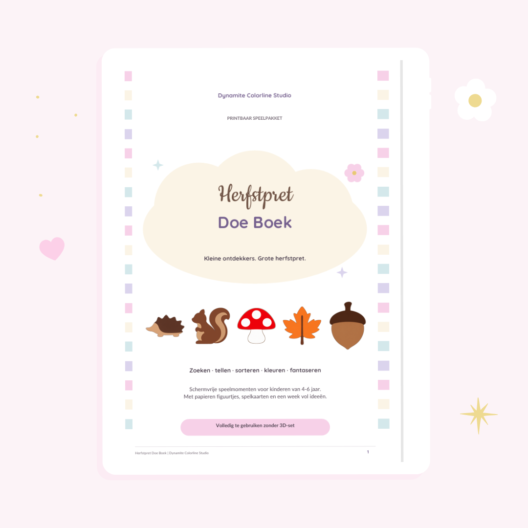 Herfstpret Doe Boek 🍂 | Printbaar speelplezier vanaf 4 jaar