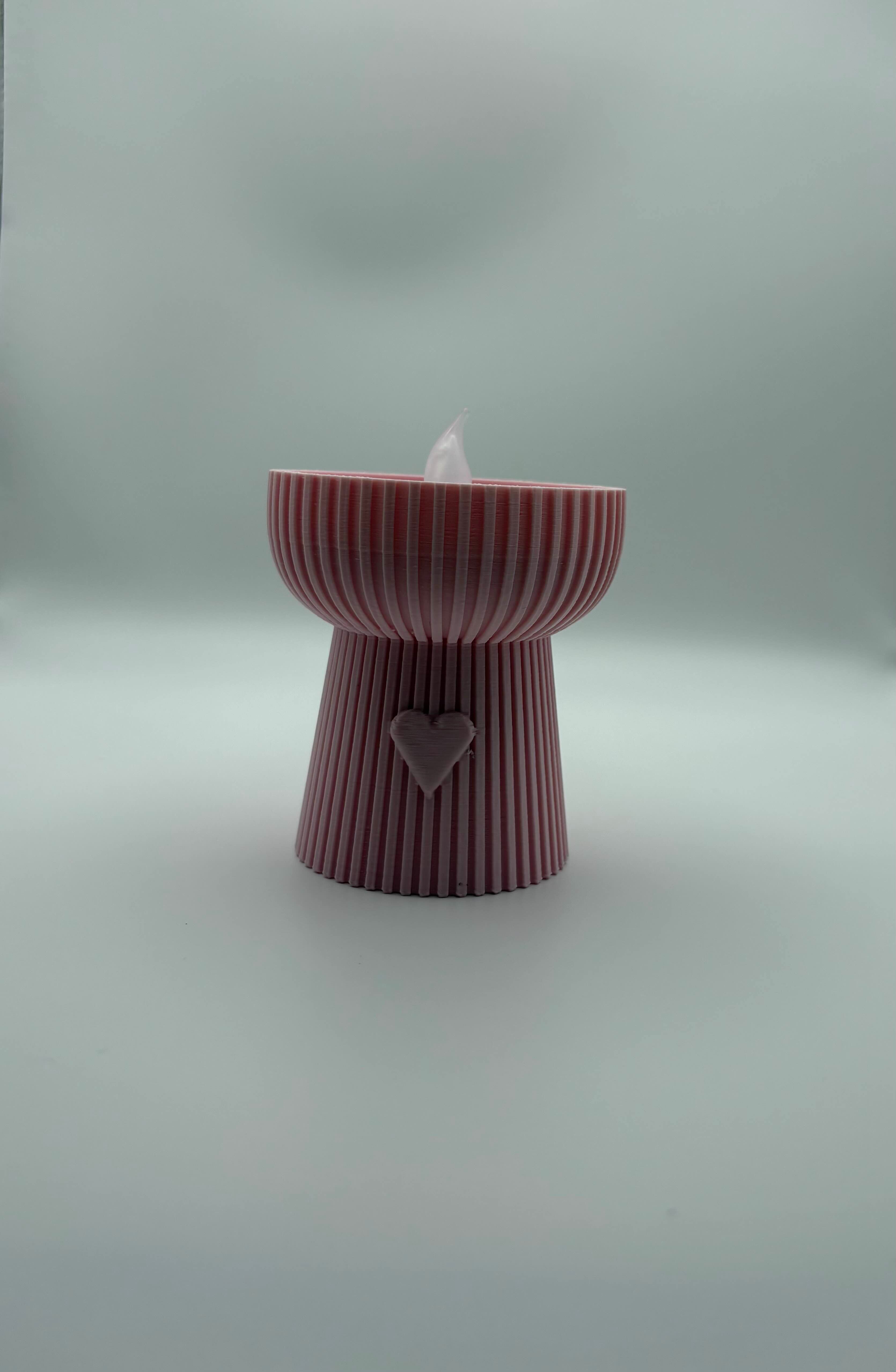 3D Geprinte LED Theelichthouders -  Inclusief LED Theelichtje