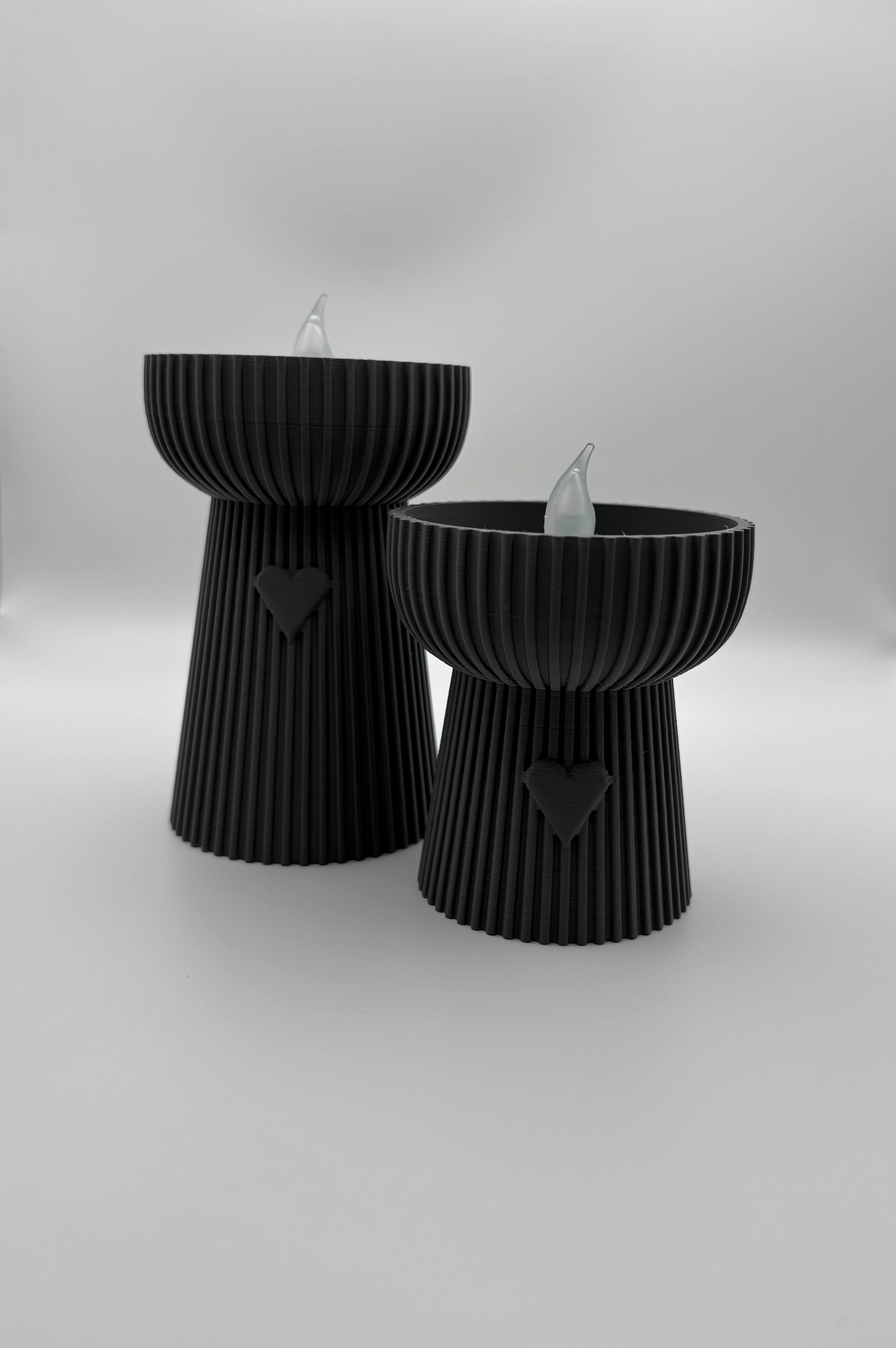 3D Geprinte LED Theelichthouders -  Inclusief LED Theelichtje