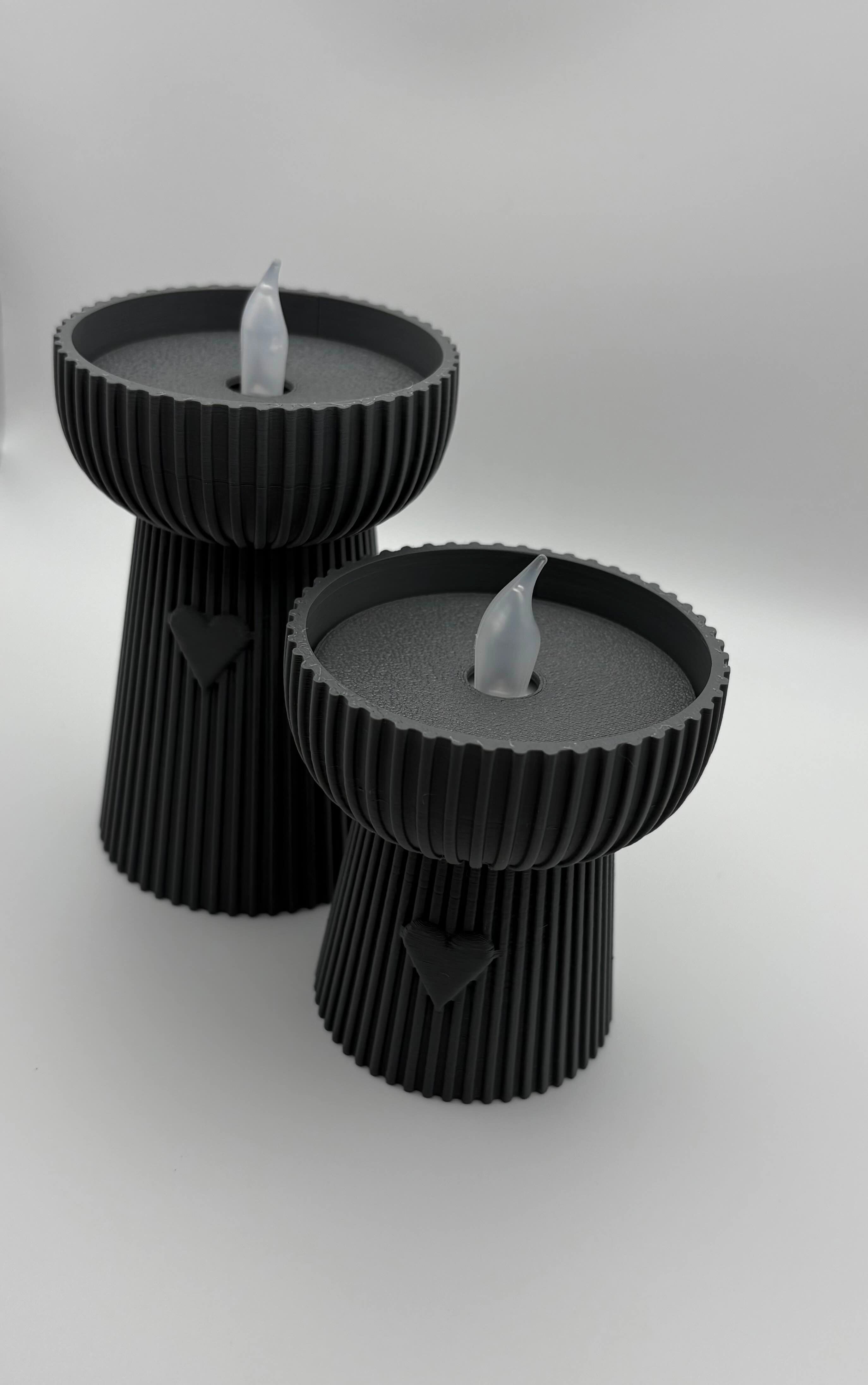 3D Geprinte LED Theelichthouders -  Inclusief LED Theelichtje