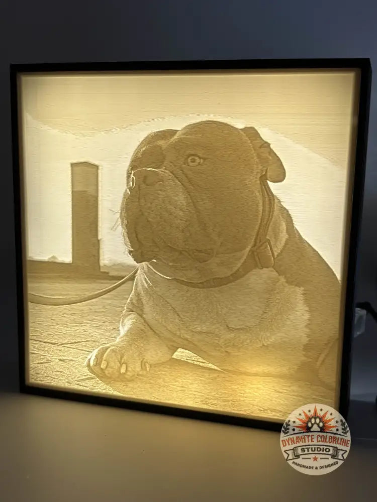 ✨ Gepersonaliseerde Lithophane LED Lichtbox – Groot Formaat (16,2 × 16,2 cm) Lithophane Lichtbox