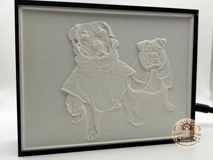 ✨ Gepersonaliseerde Lithophane LED Lichtbox – Klein Formaat (11,8 × 15,6 cm) Lithophane Lichtbox