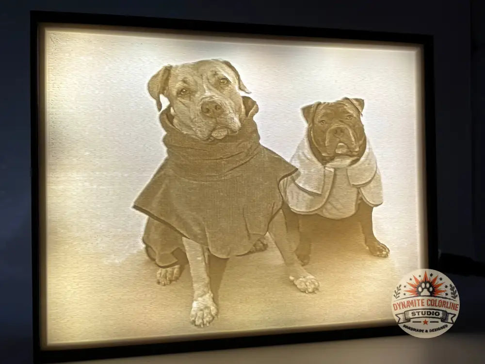 ✨ Gepersonaliseerde Lithophane LED Lichtbox – Klein Formaat (11,8 × 15,6 cm) Lithophane Lichtbox