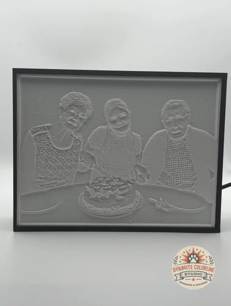 ✨ Gepersonaliseerde Lithophane LED Lichtbox – Klein Formaat (11,8 × 15,6 cm) Lithophane Lichtbox