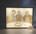 ✨ Gepersonaliseerde Lithophane LED Lichtbox – Klein Formaat (11,8 × 15,6 cm) Lithophane Lichtbox