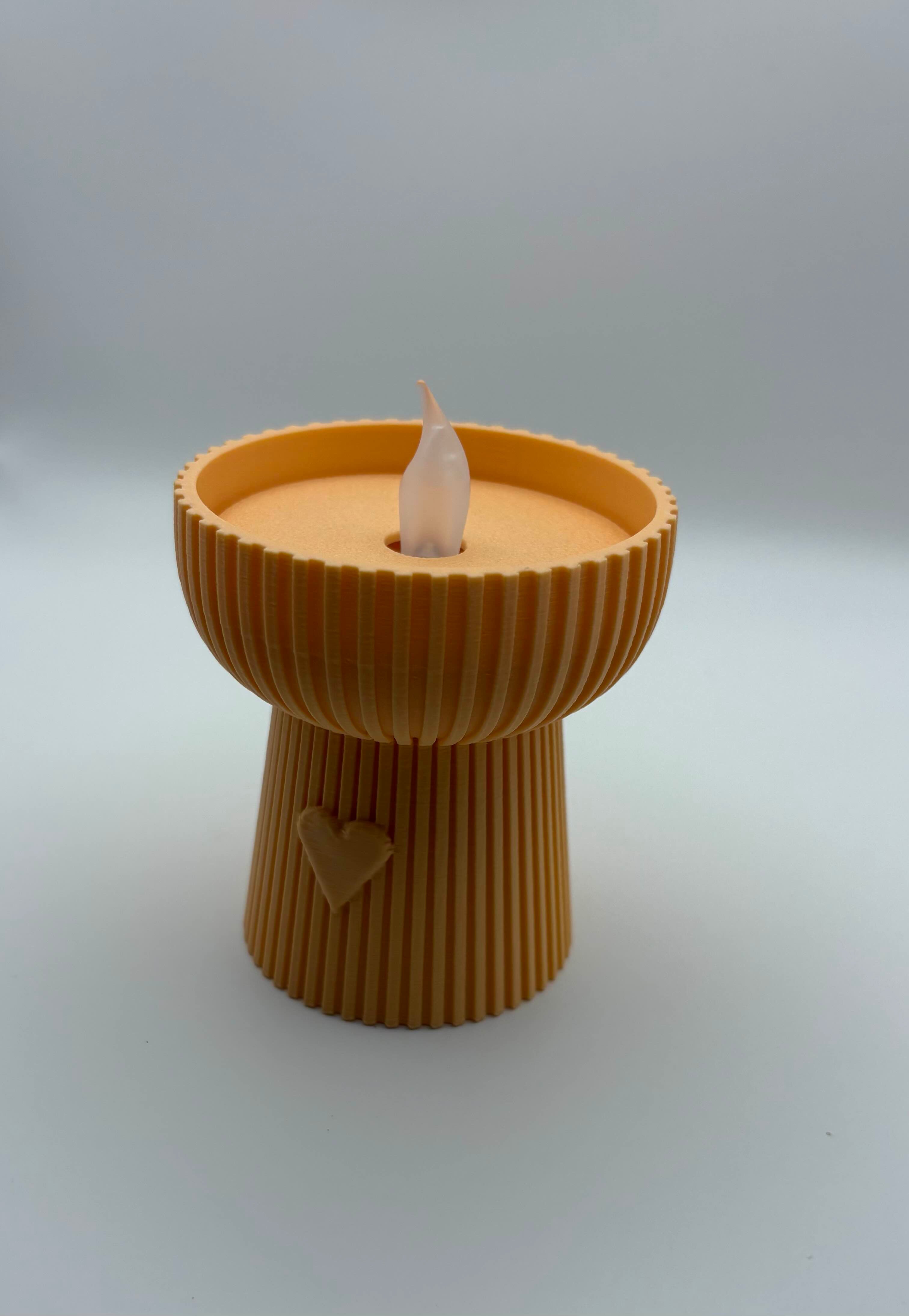 3D Geprinte LED Theelichthouders -  Inclusief LED Theelichtje