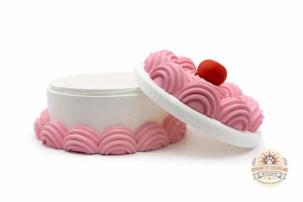 🧁 Taartjes Opbergpotje – Groot Formaat (Handgemaakt & Uniek) Opbergpotjes