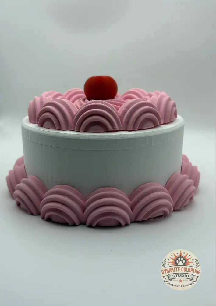 🧁 Taartjes Opbergpotje – Groot Formaat (Handgemaakt & Uniek) Opbergpotjes