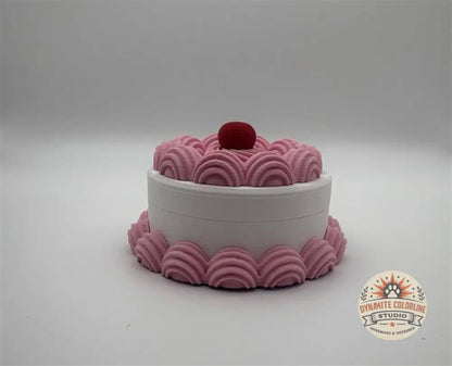 🧁 Taartjes Opbergpotje – Klein Formaat (Handgemaakt & Uniek) Opbergpotjes