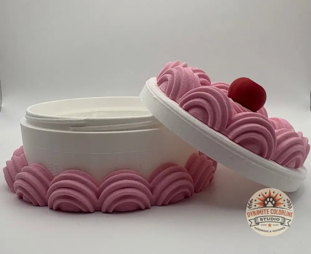 🧁 Taartjes Opbergpotje – Medium Formaat (Handgemaakt & Uniek) Opbergpotjes