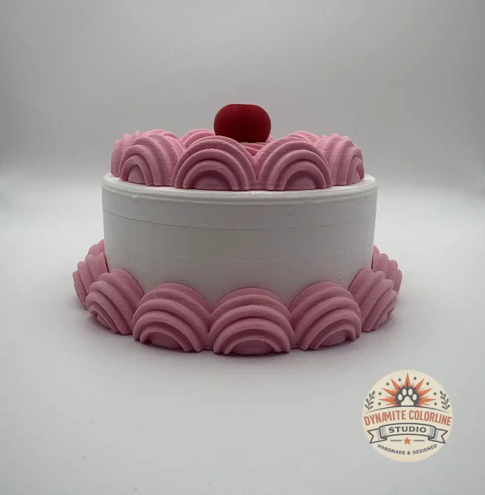 🧁 Taartjes Opbergpotje – Medium Formaat (Handgemaakt & Uniek) Opbergpotjes