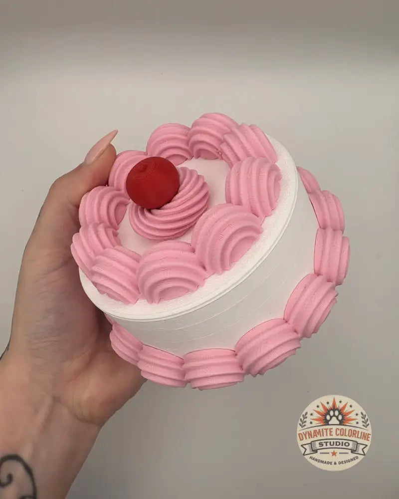 🧁 Taartjes Opbergpotje – Medium Formaat (Handgemaakt & Uniek) Opbergpotjes